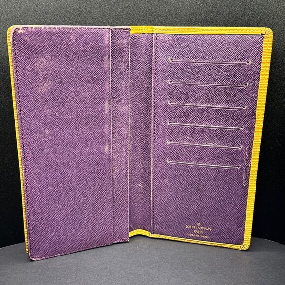 Louis Vuitton Yellow Epi Long Bifold Wallet w/Charm & Box & Dust Bag - EUC - Picture 2 of 9